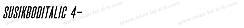 SusikBodItaLic 4字体转换